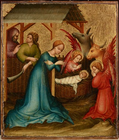 Geburt (Anbetung) Christi von Meister der Wiener Anbetung