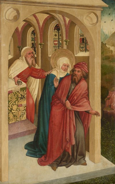 Zurückweisung des Opfers Joachims und Annas von Meister des Albrechtsaltars