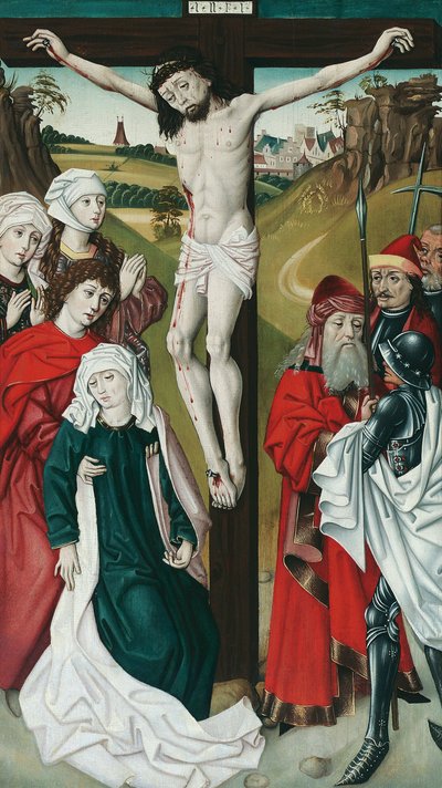 Kreuzigung Christi von Meister des Schottenaltars (Werkstatt)