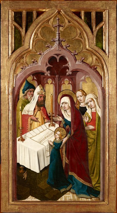 Tempelgang Mariens von Meister von Schloss Lichtenstein