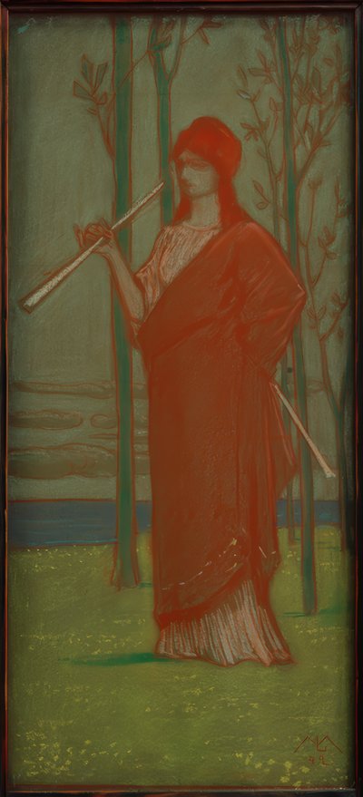 Die Muse am Meer von Melchior Lechter