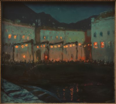 Nächtliches Volksfest am Gardasee von Melchior Lechter