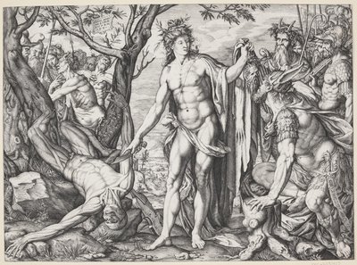 Apollon und Marsyas von Melchior Meier