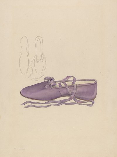 Pantoffel, ca. 1936 von Melita Hofmann