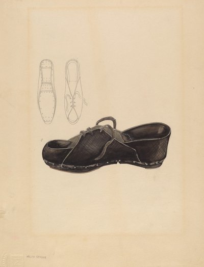 Frauenholzschuh von Melita Hofmann