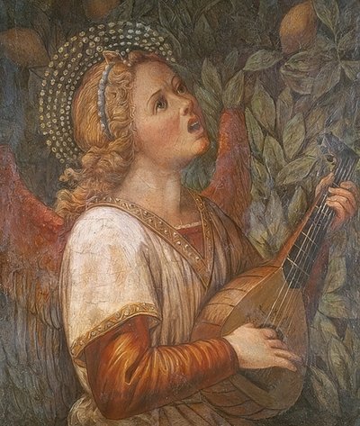 Musizierender Engel von Melozzo da Forli