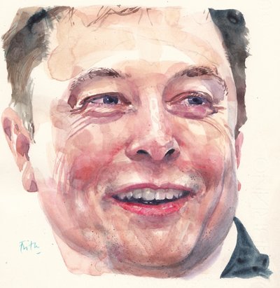 Elon Musk von Michael Frith