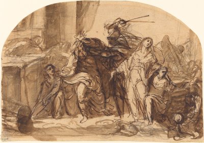Der Tod des Priamos von Michael Lukas Leopold Willmann