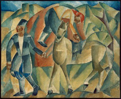 Mann mit Pferd von Michail Wassiljewitsch le Dantju