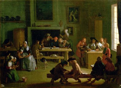 Innenraum eines Klassenzimmers von Michel Ange Houasse