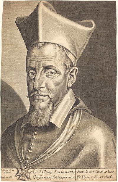 François La Rochefoucauld von Michel Lasne after Daniel Dumonstier