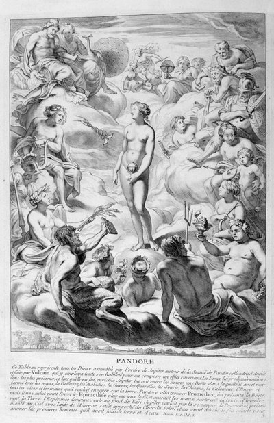 Pandoras Büchse, 1655 von Michel de Marolles