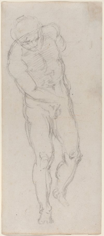 Männlicher Akt [recto] von Michelangelo
