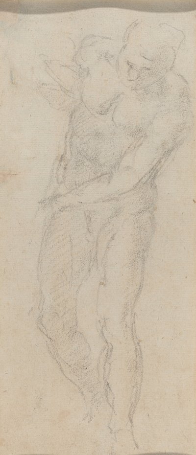 Männlicher Akt [verso] von Michelangelo