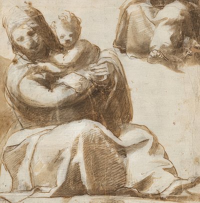 Sitzende Madonna mit Kind von Michelangelo Anselmi