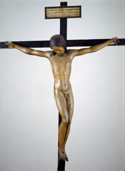 Kruzifix, ca. 1492-94 (polychromes Holz) von Michelangelo Buonarroti