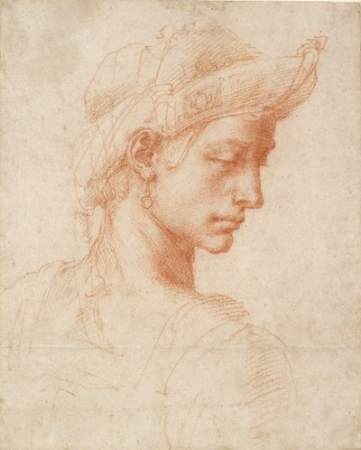 Idealkopf, spätes 15. - frühes 16. Jahrhundert von Michelangelo Buonarroti