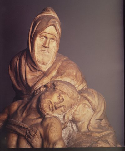 Pieta, 1553 (Detail) von Michelangelo Buonarroti