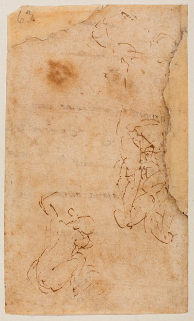 Studie von Figuren von Michelangelo Buonarroti