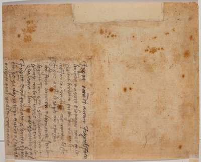 Autographische Verse von Michelangelo Buonarroti