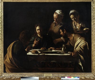 Abendmahl in Emmaus von Michelangelo Merisi da Caravaggio