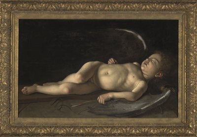 Schlafender Amor von Michelangelo Merisi da Caravaggio