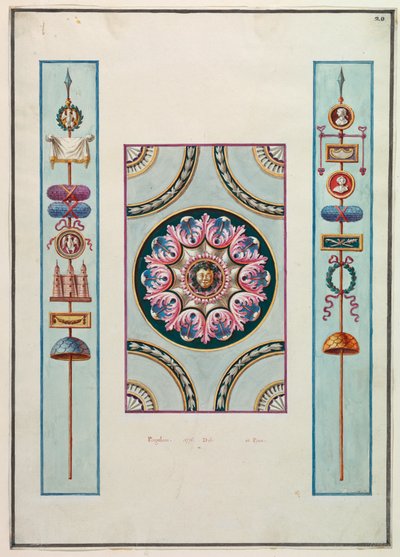 Wanddekoration von Michelangelo Pergolesi