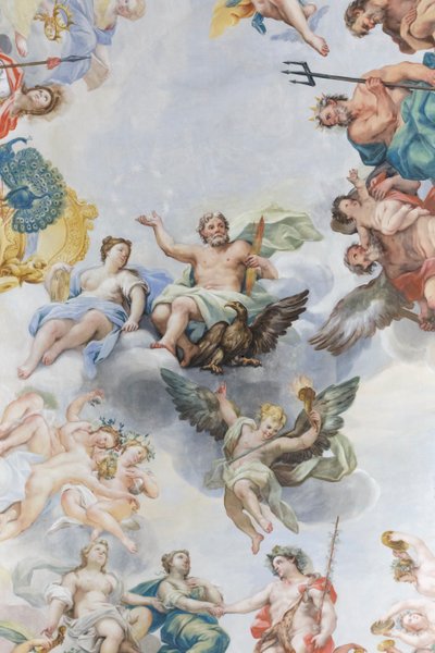 Die Hochzeit von Bacchus und Ariadne (Detail) von Michelangelo Ricciolini