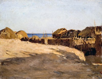Eritreische Landschaft, von Michele Cammarano von Michele Cammarano