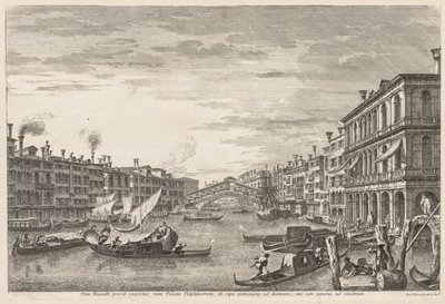 Ansichten von Venedig: Rialto, 1741 von Michele Marieschi