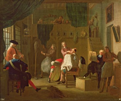 Der Friseursalon von Miguel Angel Houasse