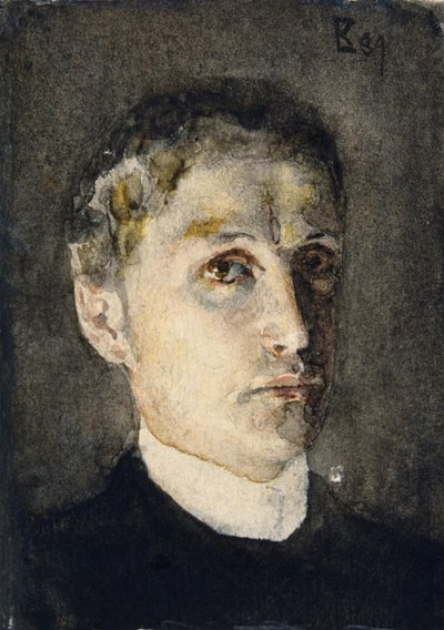 Selbstporträt, 1889 von Mikhail Aleksandrovich Vrubel