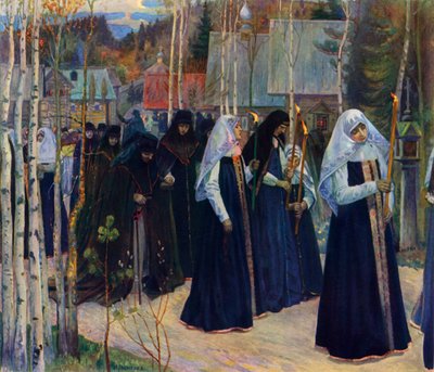 Nach der Schleiernahme, 1898, 1965 von Mikhail Nesterov