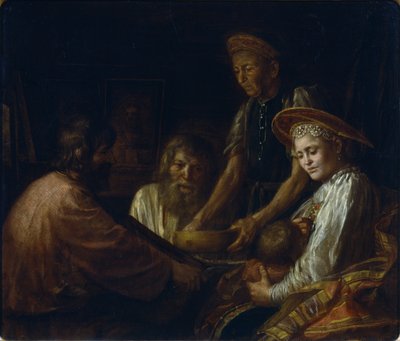 Bauernmahlzeit, 1774 von Mikhail Shibanov