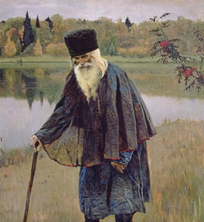 Der Einsiedler, 1888 von Mikhail Vasilievich Nesterov