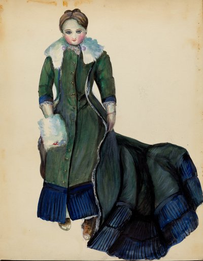 Puppe, ca. 1936 von Mina Lowry