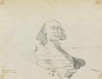 Sphinx mit Pyramiden von Gizeh, Ägypten von Miner Kilbourne Kellogg