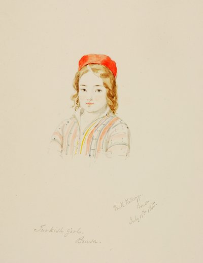 Türkisches Mädchen, Brusa, 1845 von Miner Kilbourne Kellogg
