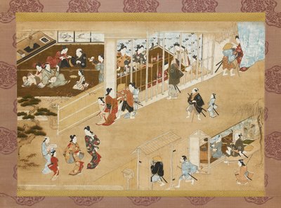 Yoshiwara Vergnügungsviertel, ca. 1670-1685 von Miyagawa Chōshun