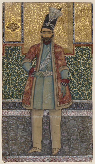 Porträt von Nâsir-od-din Shah von Mohammed (attr.to) Esfahani