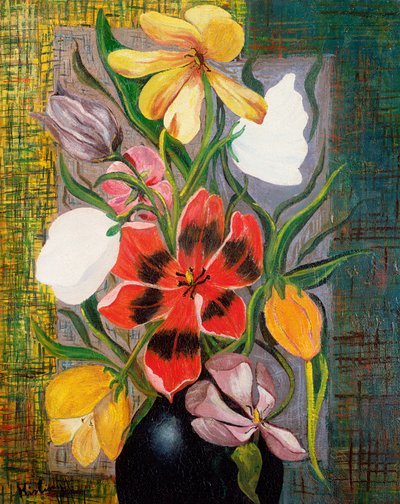 Blumenvase von Moise Kisling
