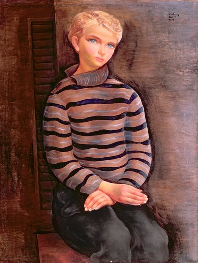 Junger blonder Junge von Moise Kisling