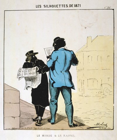 Le Monde und Le Rappel, 1871 von Moloch