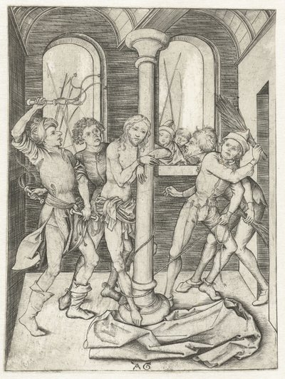 Geißelung von Christus von Monogrammist AG
