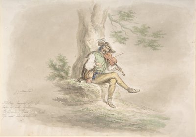 Zigeunergeiger, 1858 von Monogrammist CG