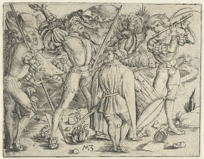 Die vier Soldaten von Monogrammist MZ