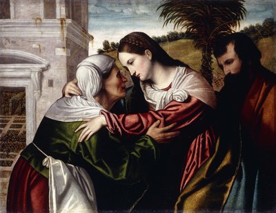 Die Heimsuchung von Moretto da Brescia