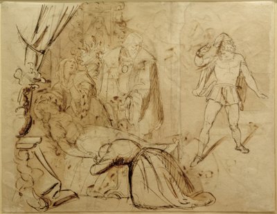 Studie für eine Märchenszene von Moritz Ludwig von Schwind