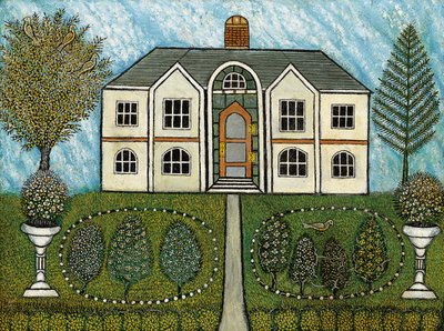 Zuhause mit Wasserbrunnen von Morris Hirshfield