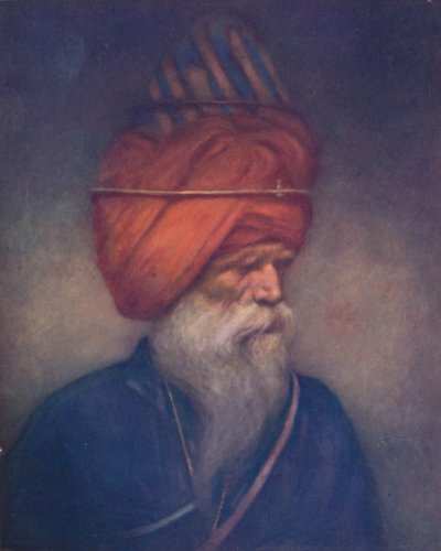 Ein Sikh-Speerträger, 1903 von Mortimer L Menpes